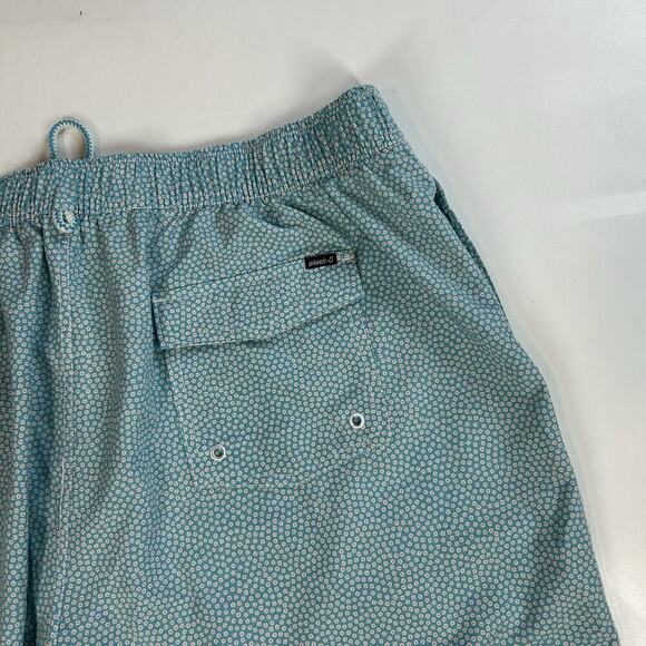 Johnnie-O Swim Trunks Men’s 2XL Crossbow Half Elastic Surf Short Blue Beachy - Picture 8 of 10